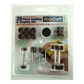 25 piece Sanding & Shaping Set. Will fit all makes of mini rotary tools 