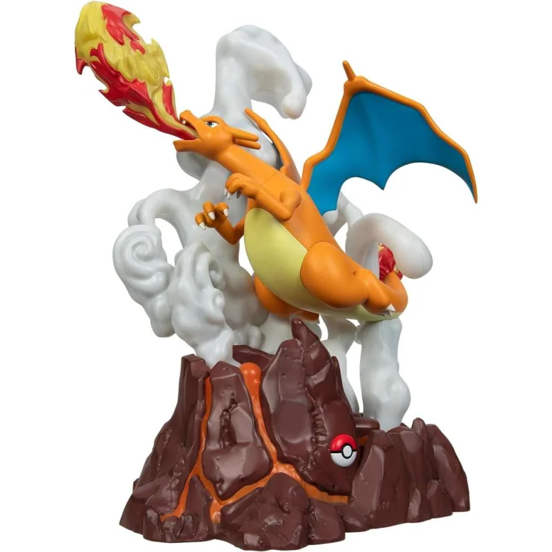 Pokemon Charizard Delxue Statue Collector With Led Figurine 