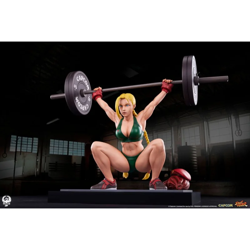 Street Fighter figure Premier Series 1/4 Cammy: Powerlifting 41 cm Statuen