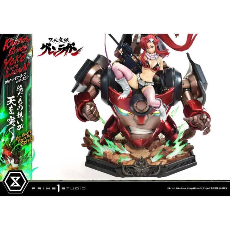 Gurren Lagann statuette Ultimate Premium Masterline Series 1/4 Kamina, Simon & Yoko with Lagann 97 cm