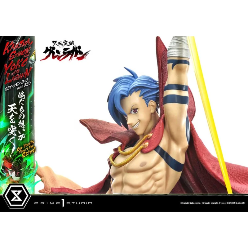 Gurren Lagann statuette Ultimate Premium Masterline Series 1/4 Kamina, Simon & Yoko with Lagann 97 cm