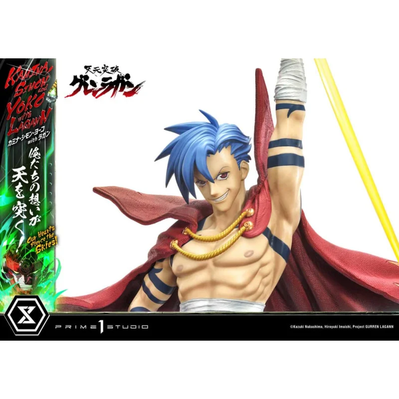 Gurren Lagann Ultimate Premium Masterline Series 1/4 Kamina, Simon & Yoko with Lagann Deluxe Bonus Version 97 cm