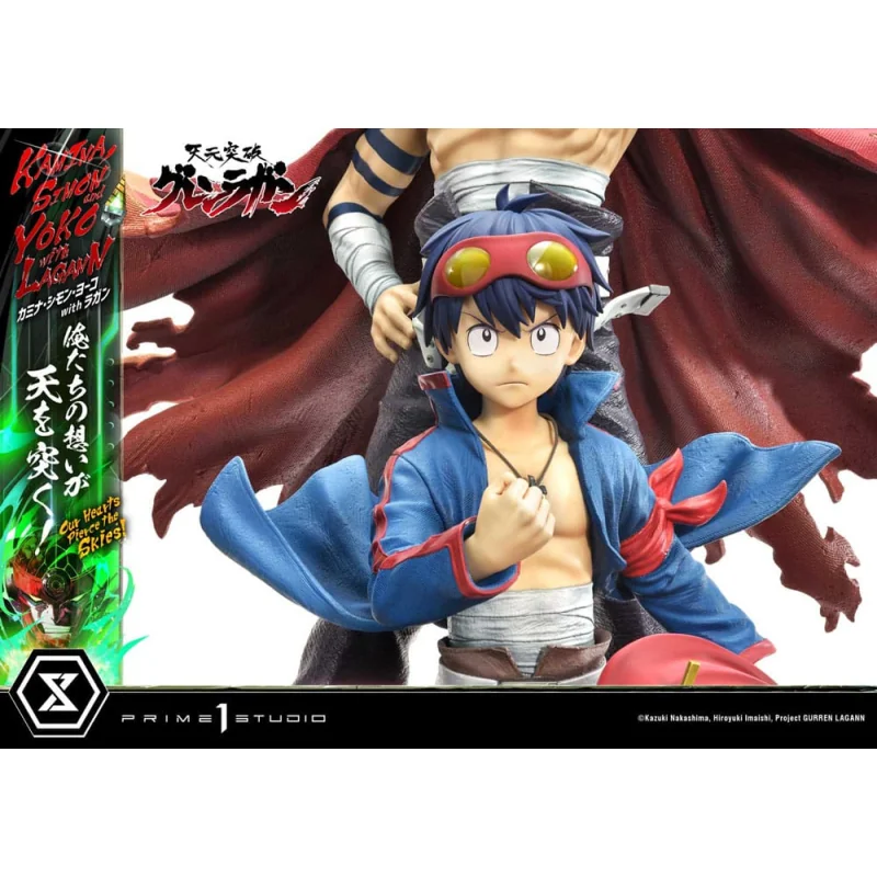 Gurren Lagann Ultimate Premium Masterline Series 1/4 Kamina, Simon & Yoko with Lagann Deluxe Bonus Version 97 cm