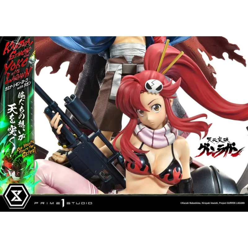 Gurren Lagann Ultimate Premium Masterline Series 1/4 Kamina, Simon & Yoko with Lagann Deluxe Bonus Version 97 cm