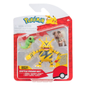 Pokémon pack 2 figures Battle Figure Set Chenipan, Rocabot, Elektek