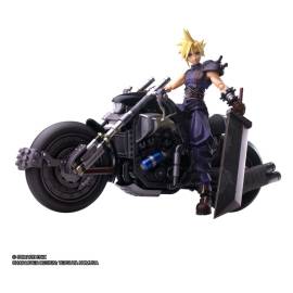 Final Fantasy VII Bring Arts figure with vehicle Cloud Strife & Hardy-Daytona 15 cm