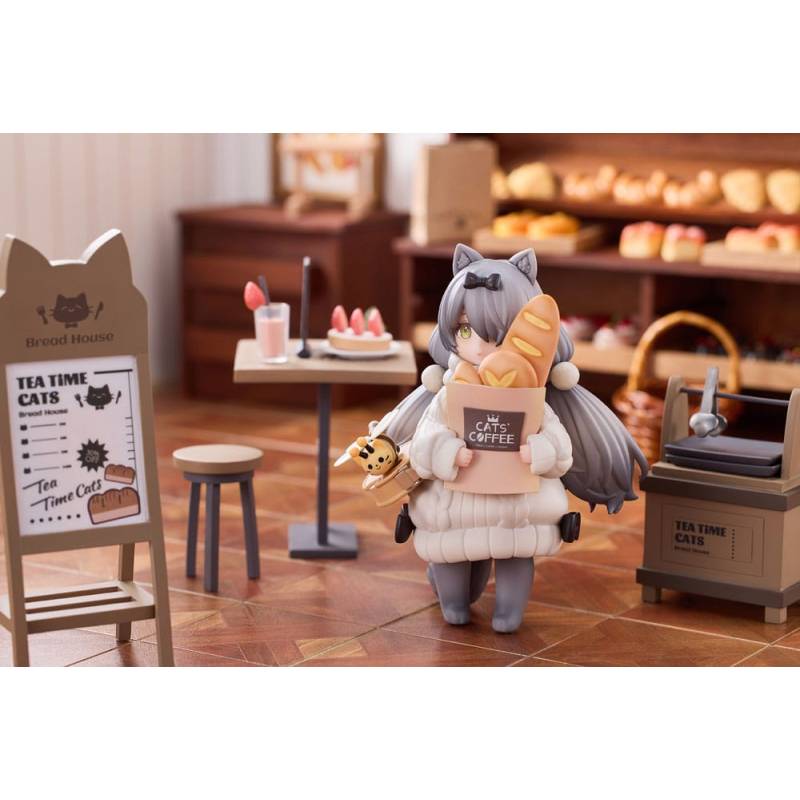 Decorated Life Collection PVC statuette Tea Time Cats - Cat Town Bakery Staff & Customer Set 12 cm