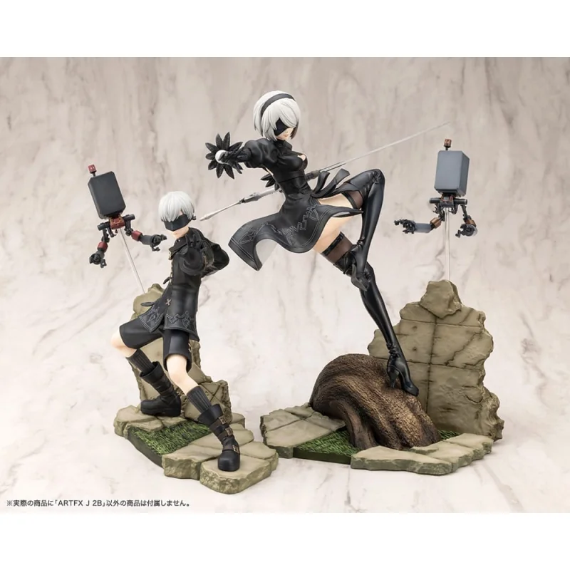 NIER AUTOMATA VER. 1.1A - 2B - ARTFXJ Statuette 1/8 24cm