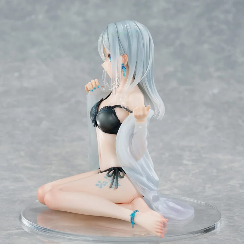 Original Character 1/7 Silver-Haired Girl Sky Blue Morning Special Outfit Ver. by Fuumi Illustration 16 cm Union Creative