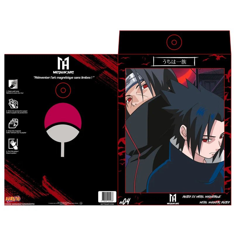 Naruto - Metal Plate Poster Metal Classix Uchiha Family Poster und Wandrollen