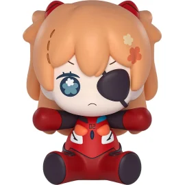 Neon Genesis Evangelion: Rebuild of Evangelion figure Chibi Huggy Good Smile Asuka Shikinami Langley: Eye Patch Ver. 7cm Figurin