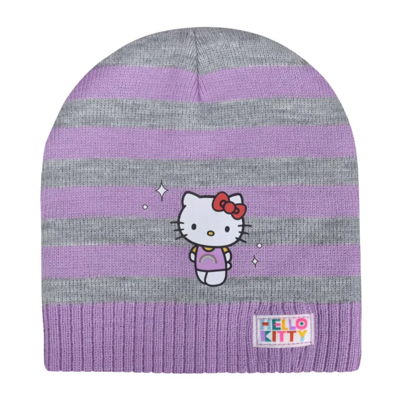 HELLO KITTY - Purple - Kids Beanie 