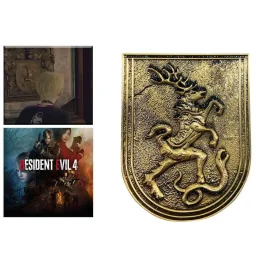 Resident Evil 4 alazar Family Insignia Medallion 