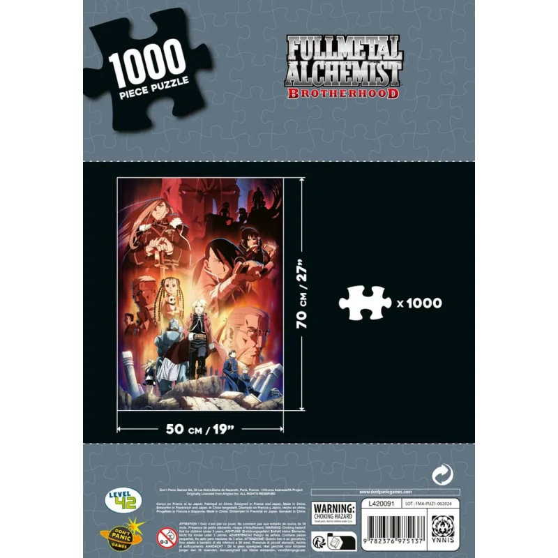 FULL METAL ALCHEMIST BROTHERHOOD - Puzzle 1000P 68x49cm