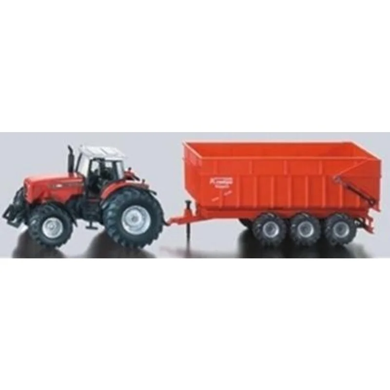 Traktor Massey Ferguson + Trailer 1:87 Modellbau